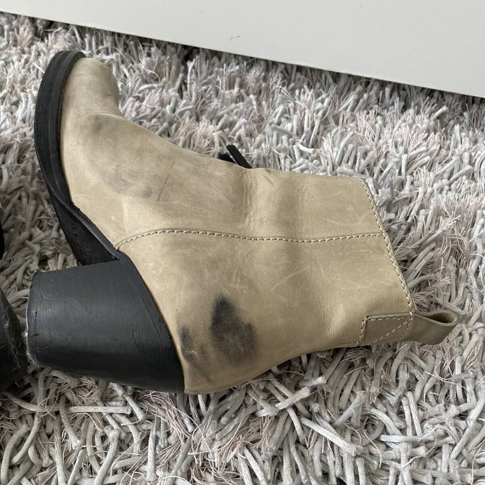 Acne beige suede ankle boots - Picture 6 of 11